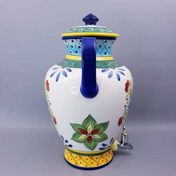 Tabletops Gallery Benito Large Beverage Crock With Lid Dispenser - Picture 5 of 16